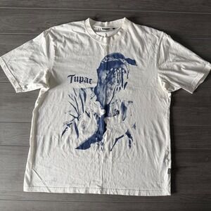 CROPP 2Pac Me Against The World Graphic T Shirt White XXL
